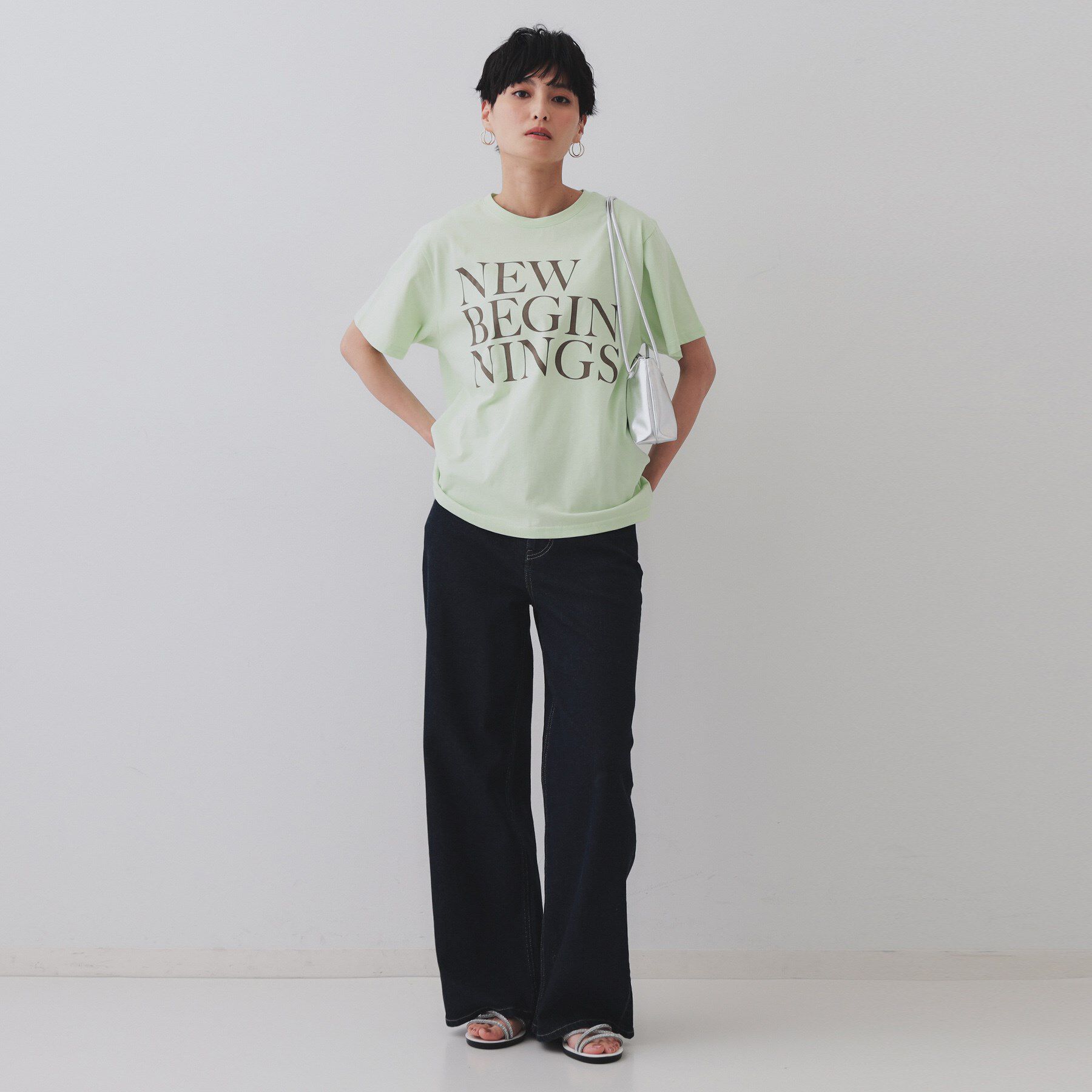 OPAQUE.CLIP「BIGロゴTシャツ【洗濯機洗い可】」|Tシャツ・カットソー|