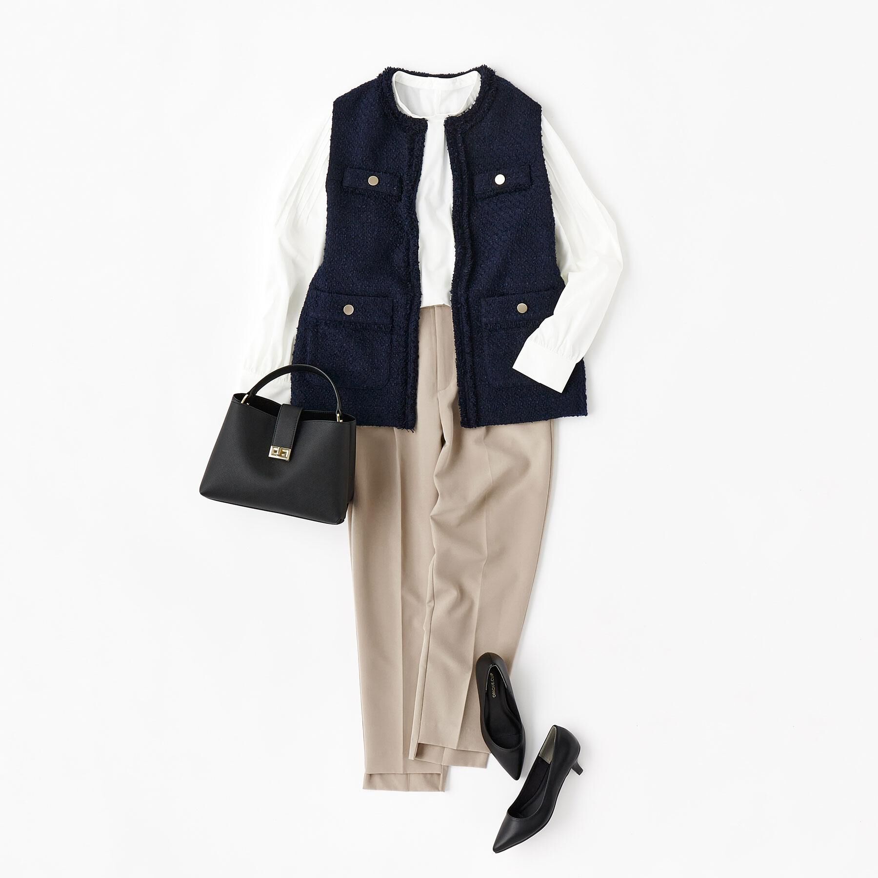 OPAQUE.CLIP「ステップヘムテーパードパンツ/セットアップ対応可【洗濯機OK】」|その他|