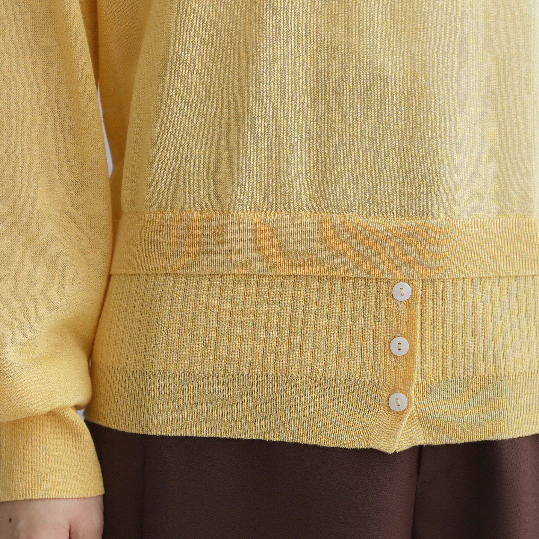 OPAQUE.CLIP「【es】シアーレイヤードニット【洗濯機OK/抗ピル】」|ニット・セーター|