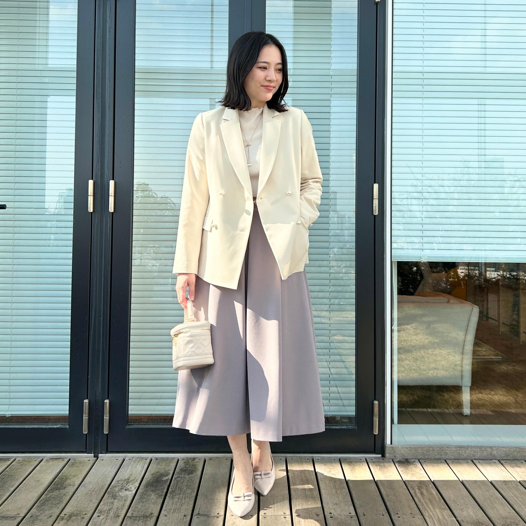 Couture broach「【洗える・通勤】パール調ボタン テーラードジャケット」|テーラードジャケット|