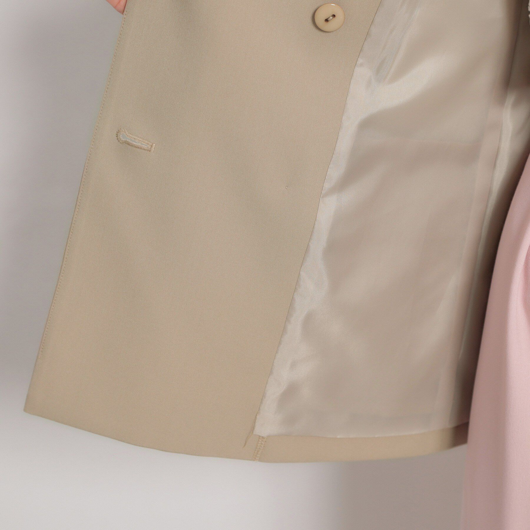 Couture broach「【洗える・通勤】パール調ボタン テーラードジャケット」|テーラードジャケット|