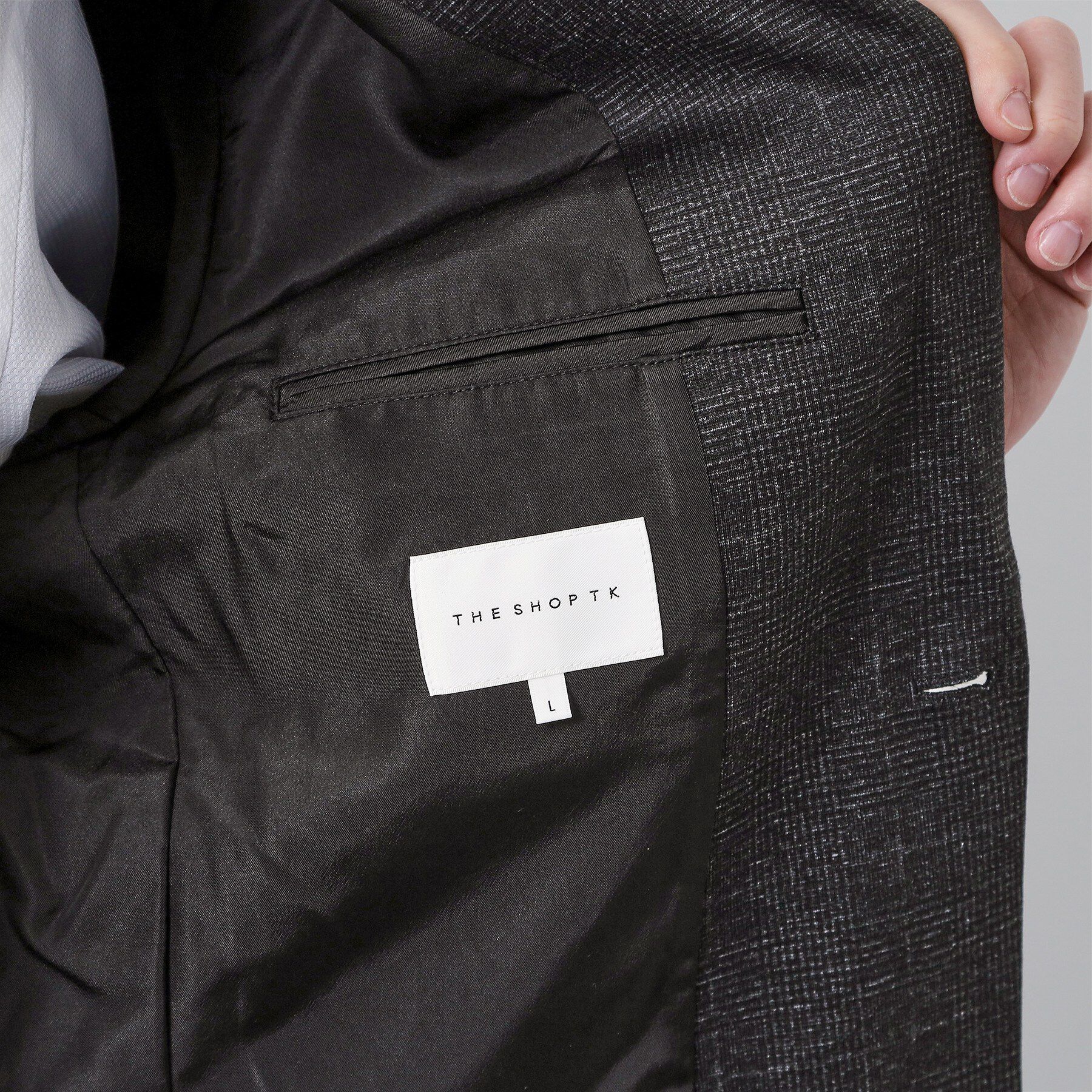 THE SHOP TK「【動きやすい、快適ビジネスジャケット】TRジャージ ジャケット　セットアップ可/洗濯機OK/ストレッ」|テーラードジャケット|