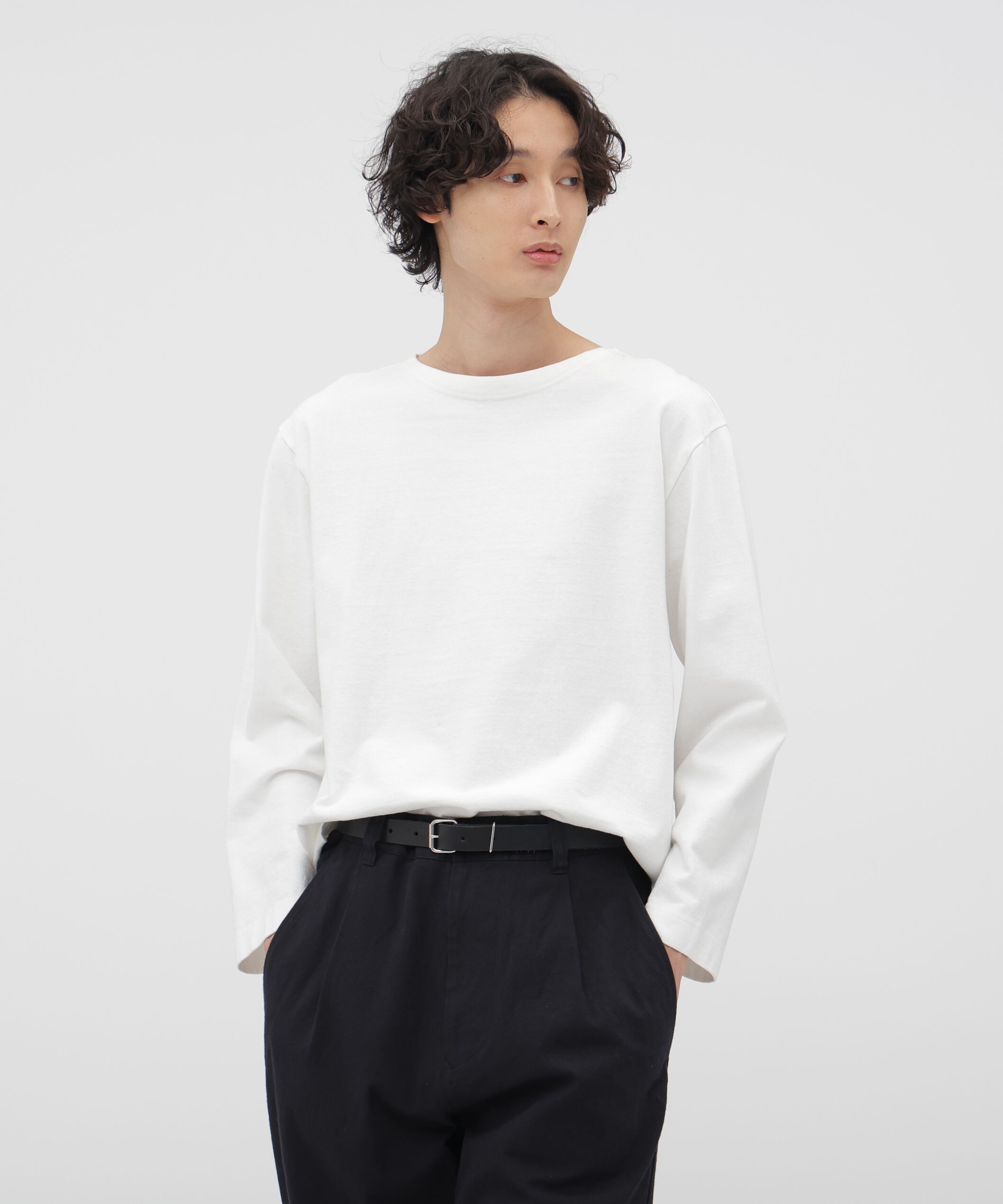 MHL.「DRY COTTON JERSEY TOP」|Tシャツ・カットソー|WHITE