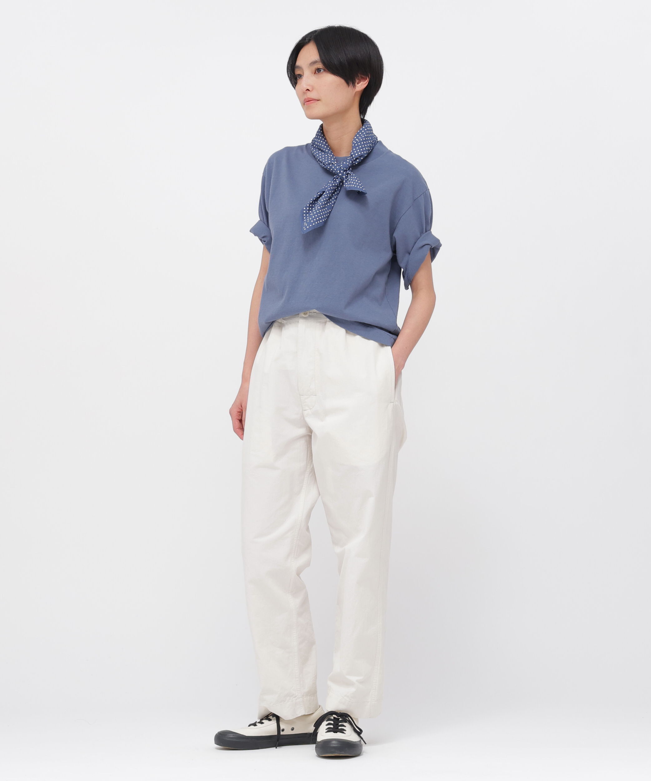 MHL.「UPCYCLED COTTON JERSEY TOP」|Tシャツ・カットソー|