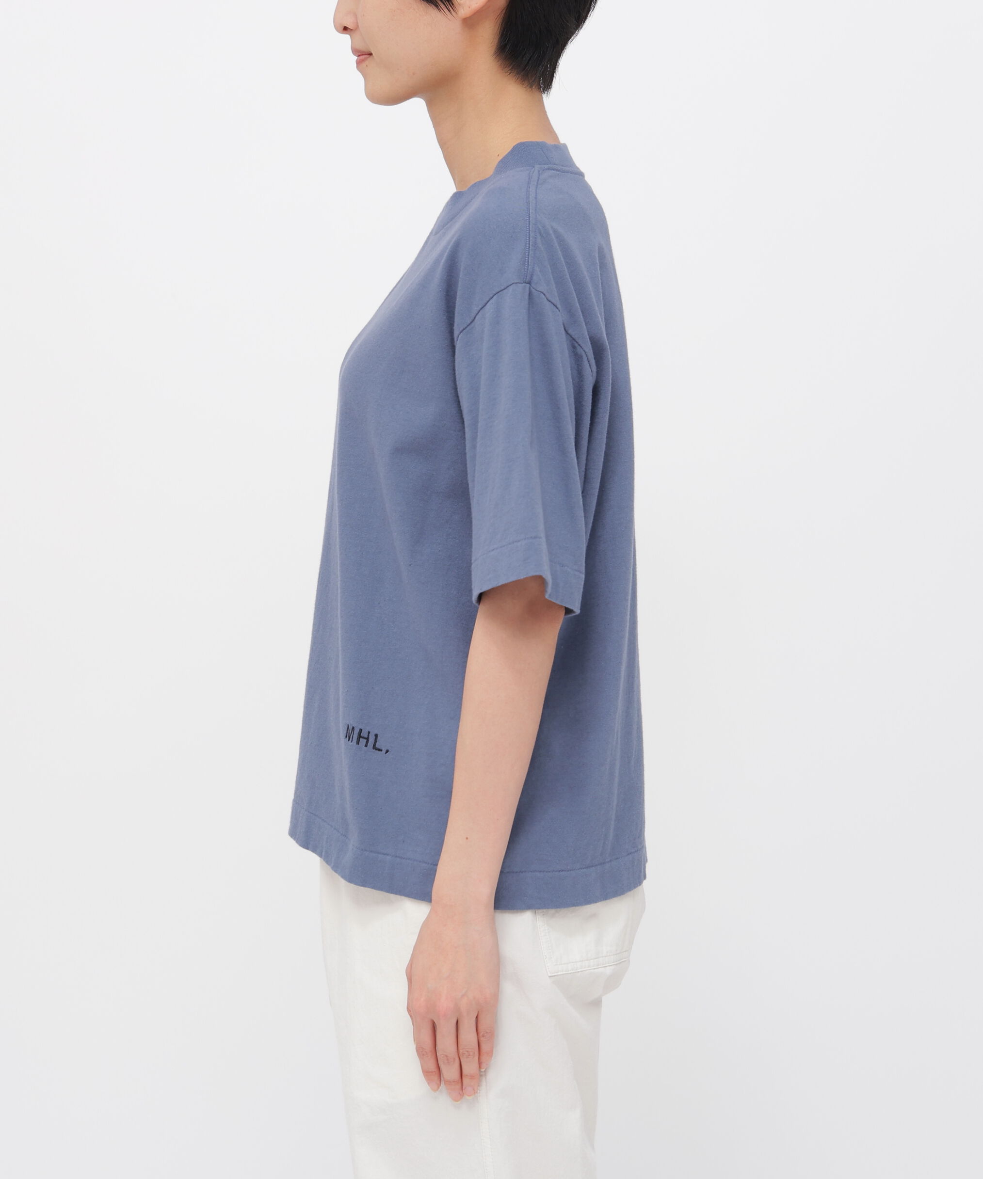 MHL.「UPCYCLED COTTON JERSEY TOP」|Tシャツ・カットソー|