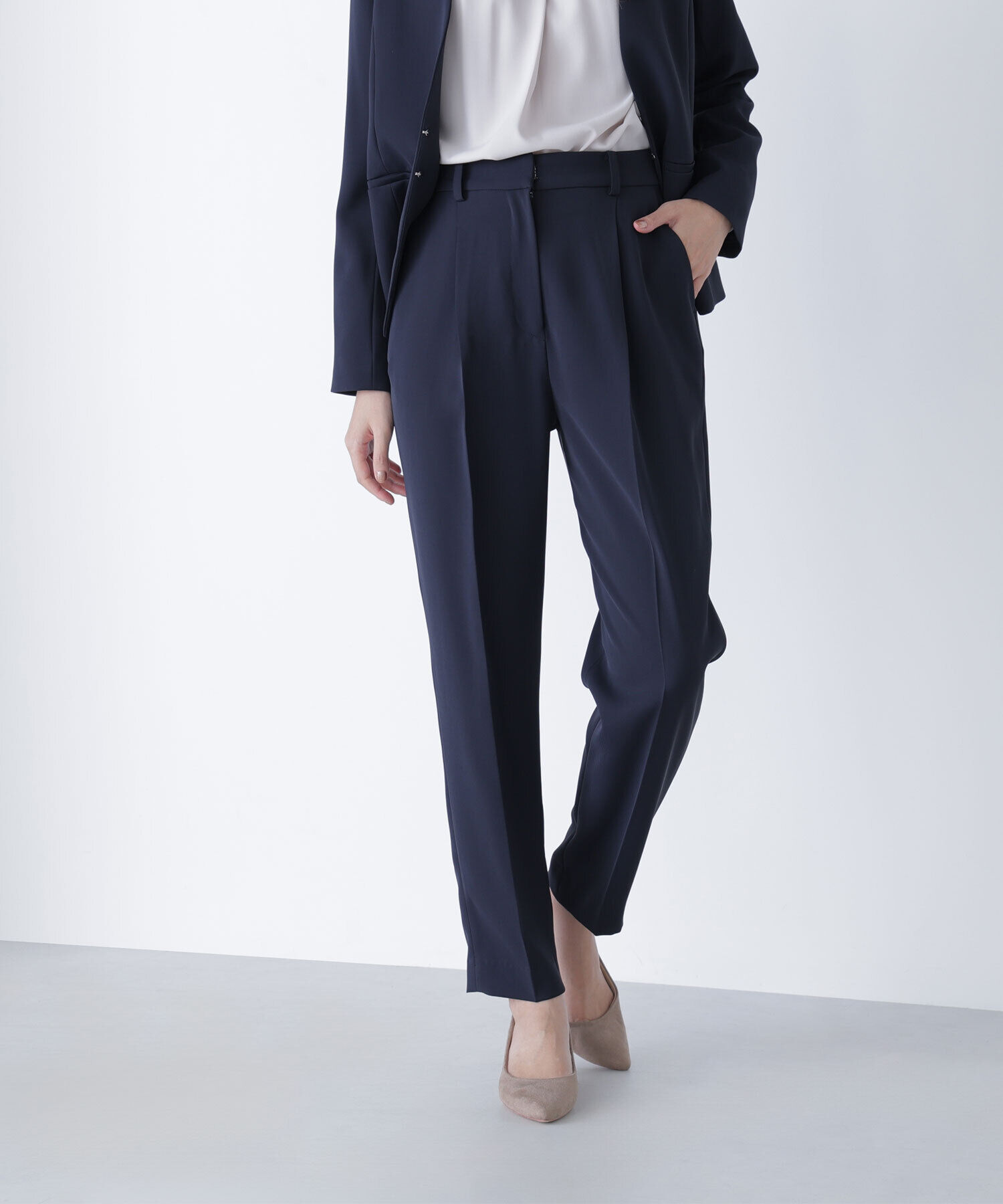  「ストレッチツイルセットアップシリーズ テーパードパンツ」|その他|