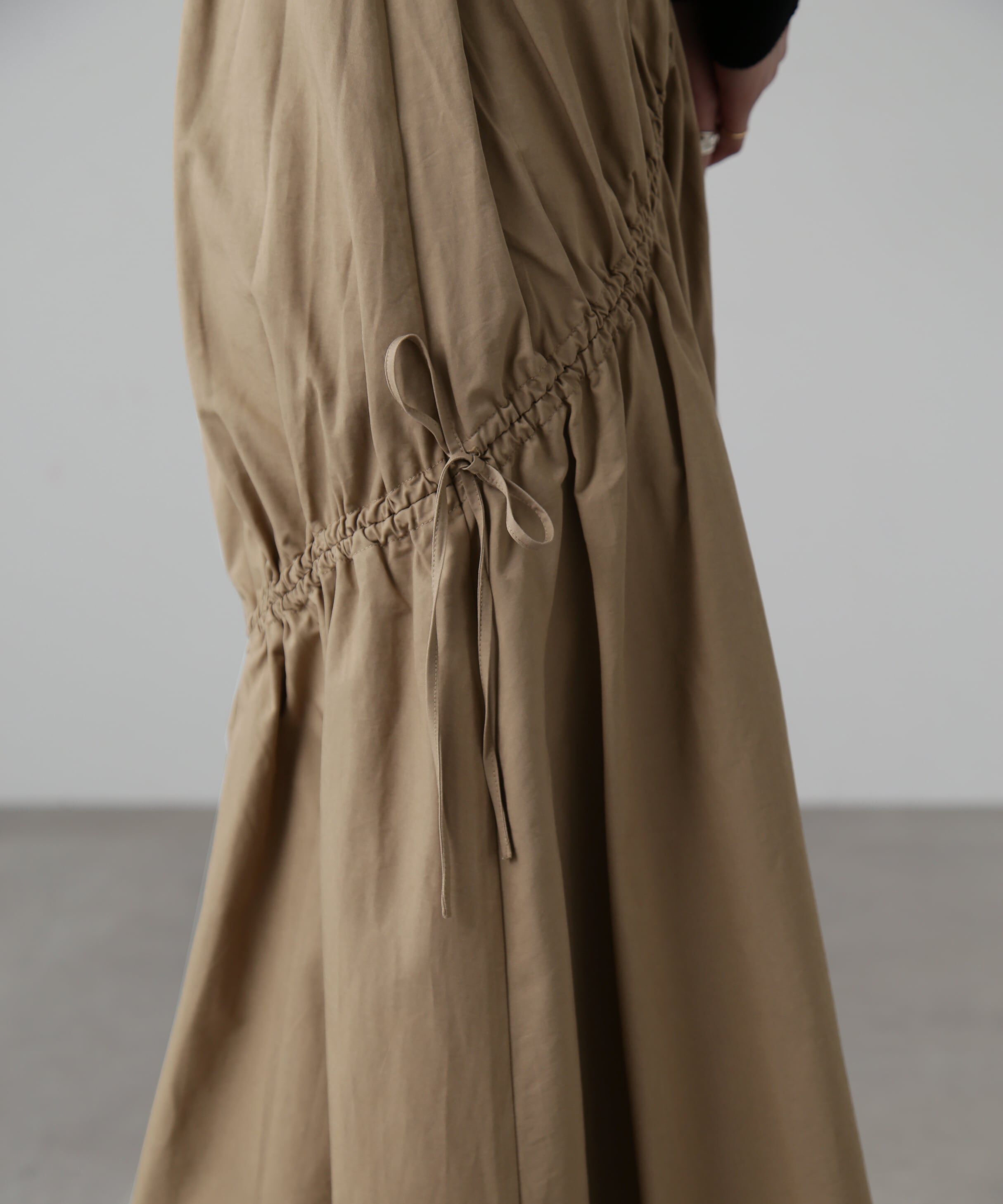  「ランダムシャーリングドロストスカート」|スカート|