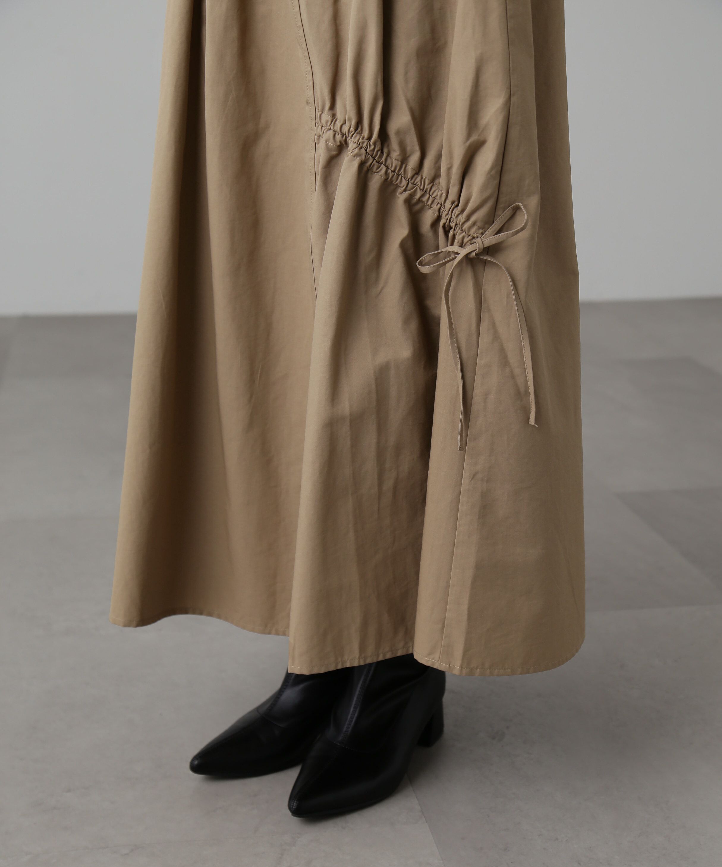  「ランダムシャーリングドロストスカート」|スカート|