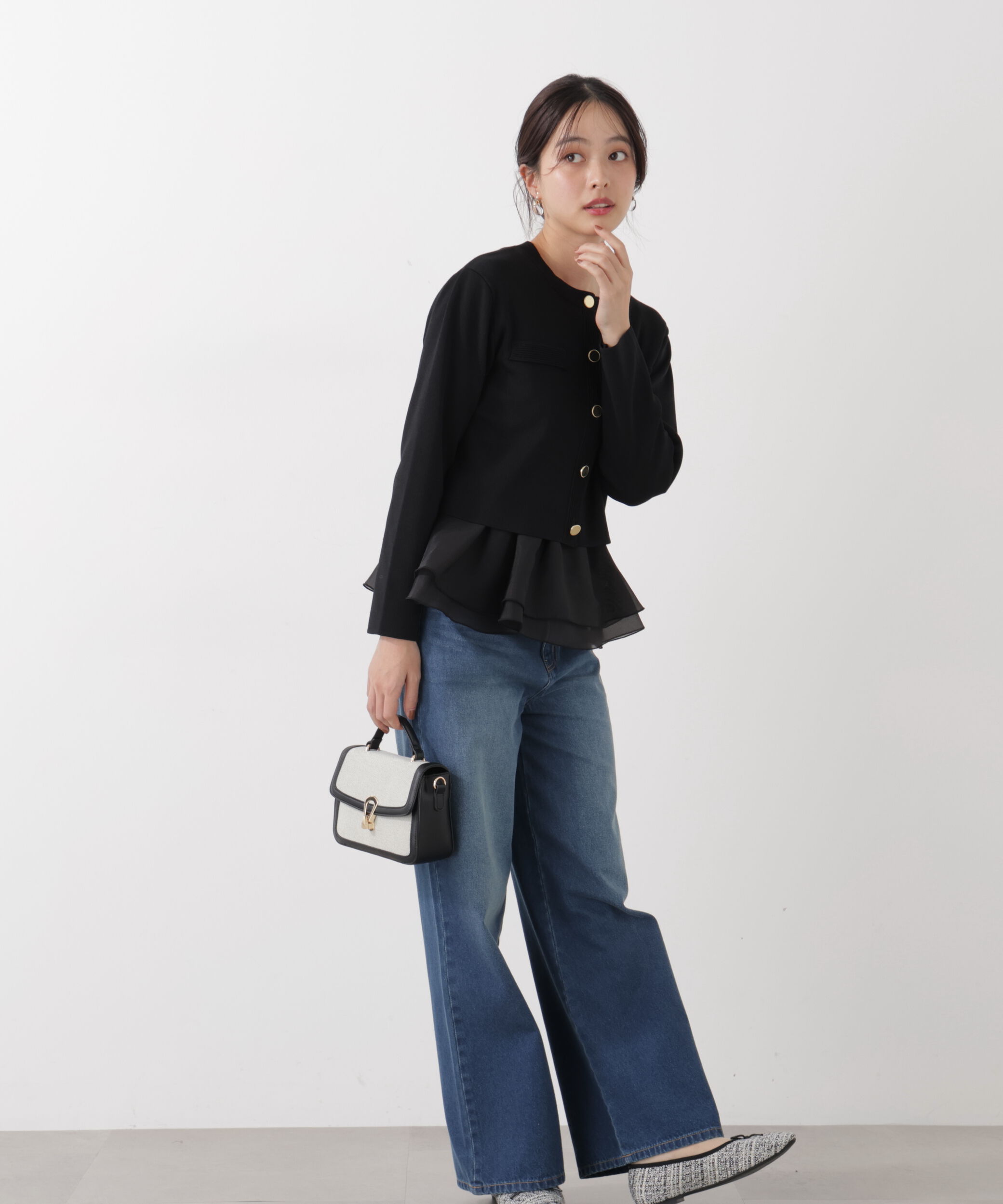 PROPORTION BODY DRESSING「〈a/mie〉シルク混ニットカーディガン　26SS」|ニット・セーター|