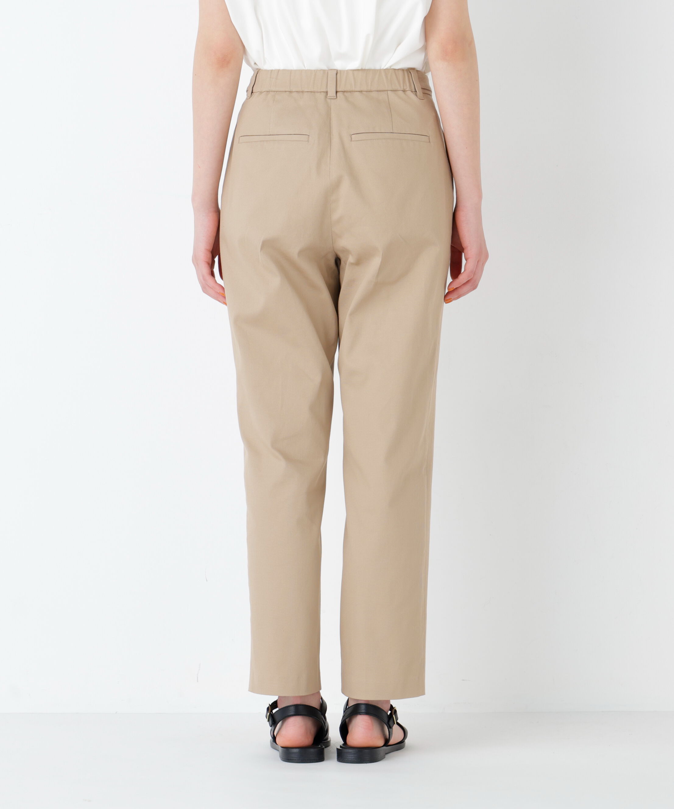  「ピケストレッチ細身ストレートパンツ」|その他|