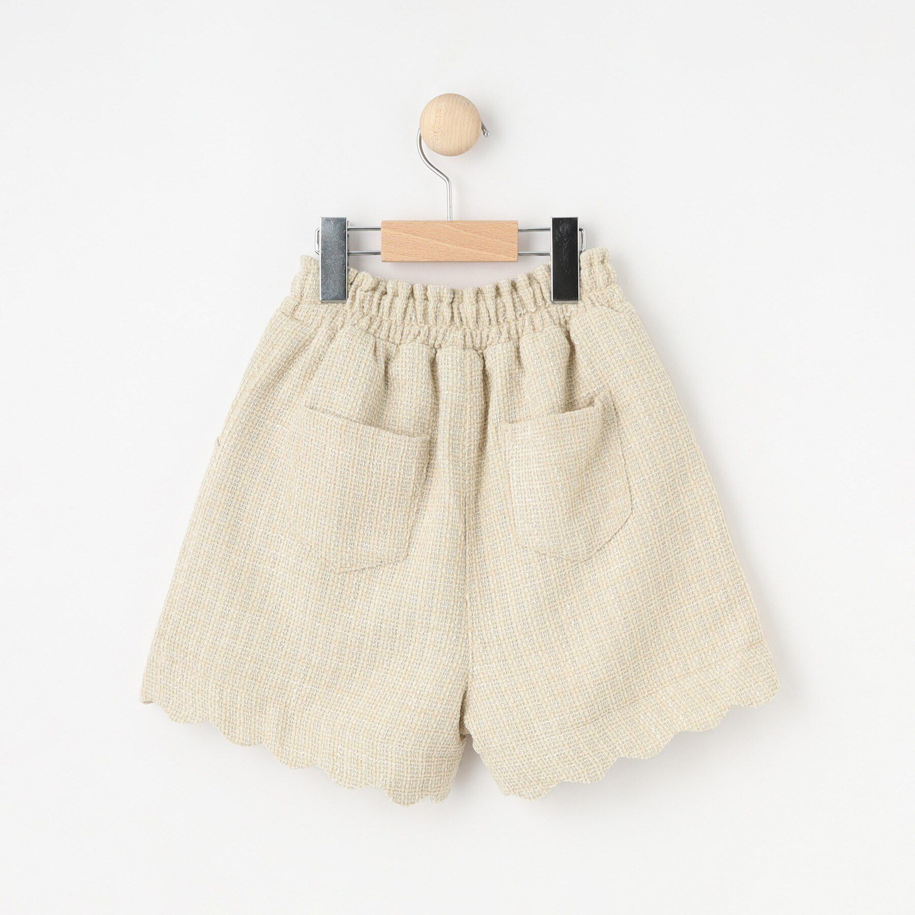 SHOO･LA･RUE「【100-140cm/プチセレ】ツイードショートパンツ」|キュロット|
