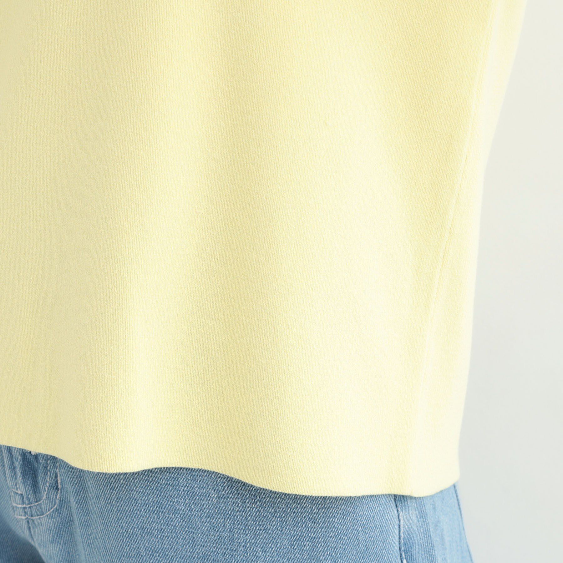 SHOO･LA･RUE「【洗濯機可/S-LL/アンサンブル可】すっきりと好印象 配色クルーネックニット」|ニット・セーター|