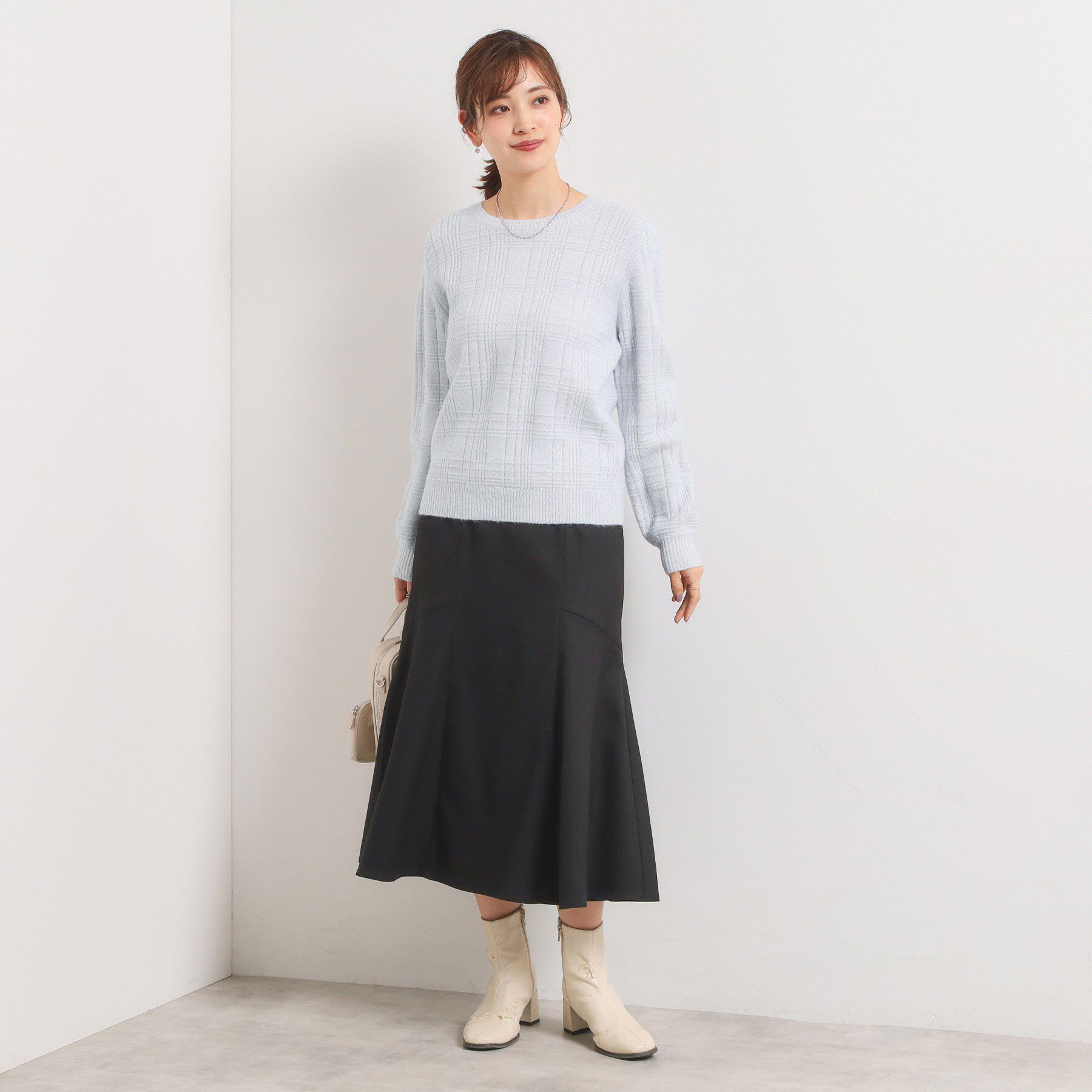 ITS&rsquo;DEMO「【手洗い可】ラメチェックニット」|ニット・セーター|