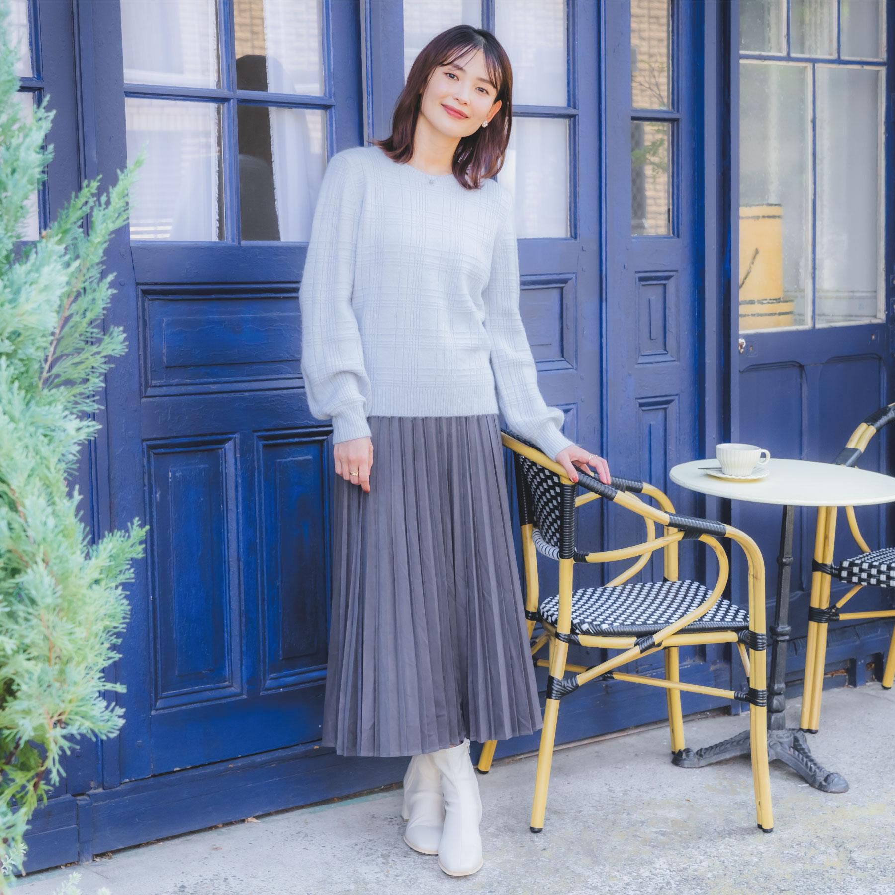 ITS&rsquo;DEMO「【手洗い可】ラメチェックニット」|ニット・セーター|