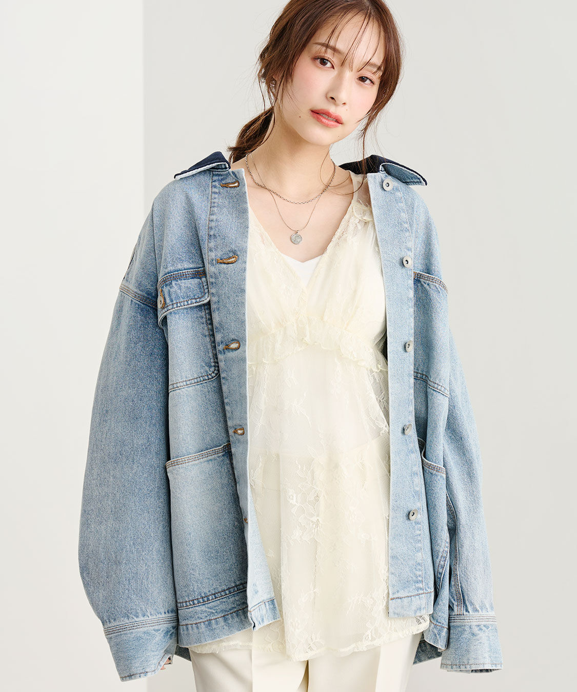 COCO DEAL「デニムカバーオール」|デニムジャケット|