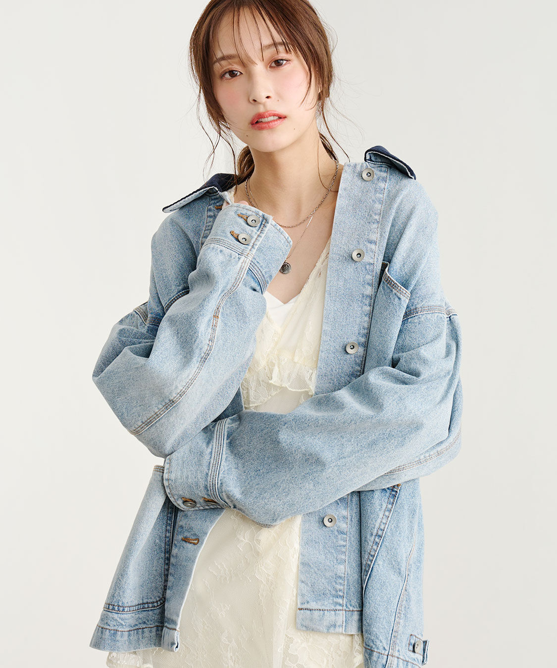 COCO DEAL「デニムカバーオール」|デニムジャケット|