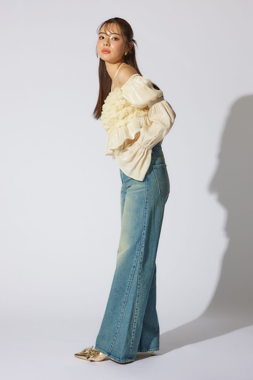 rienda「フリルオフショルブラウス」|シャツ・ブラウス|