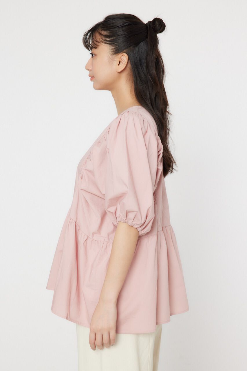 RODEO CROWNS「袖ボリュームペプラムトップス」|シャツ・ブラウス|