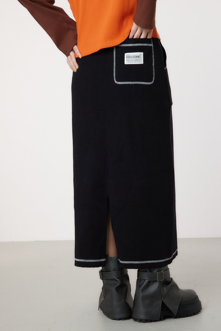 RODEO CROWNS「スウェットライクカラーステッチニットスカート」|その他|