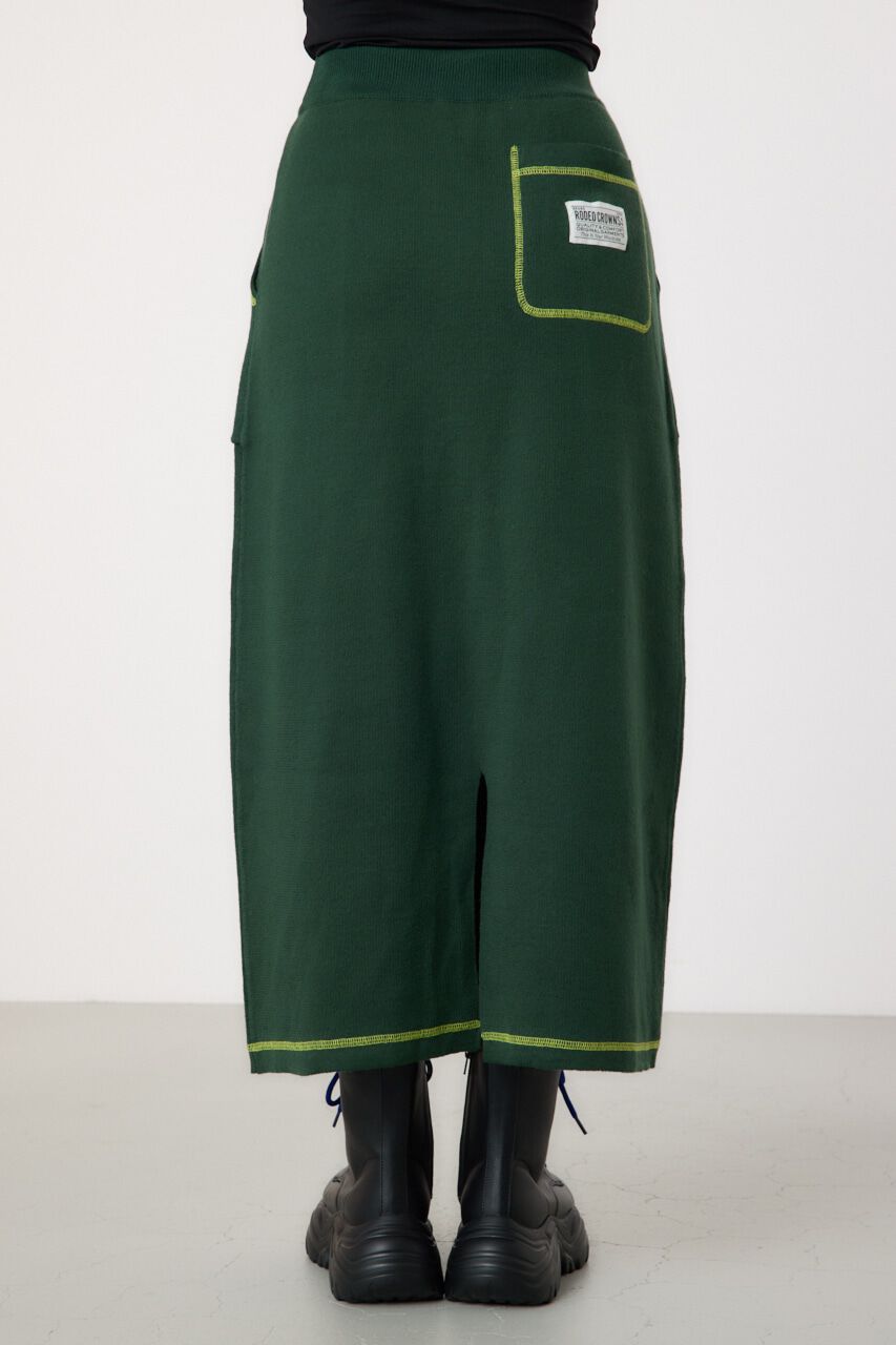 RODEO CROWNS「スウェットライクカラーステッチニットスカート」|その他|