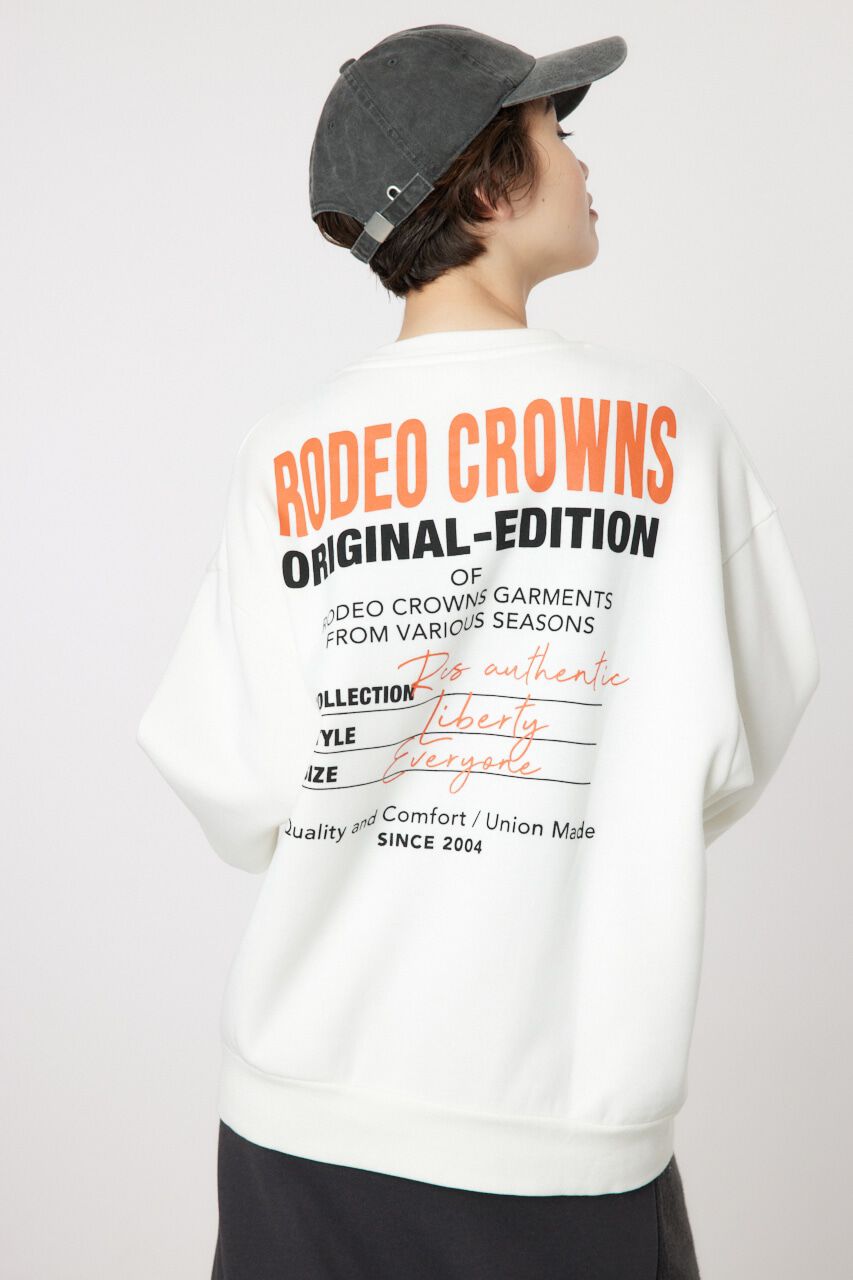 RODEO CROWNS「ORIGINAL EDITIONロゴスウェット」|パーカー|O/WHT1