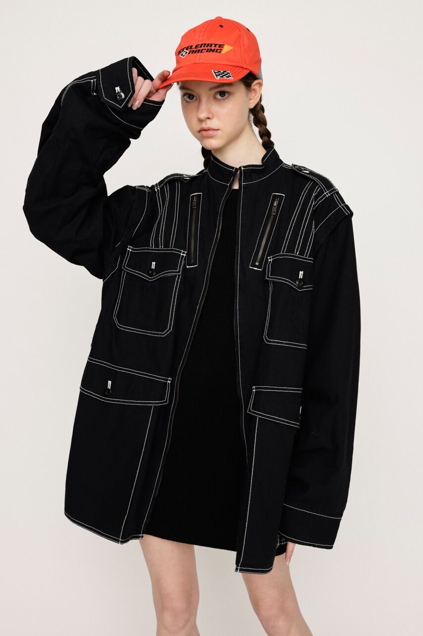 SLY「2WAY OVER SAFARI ジャケット」|その他|BLK