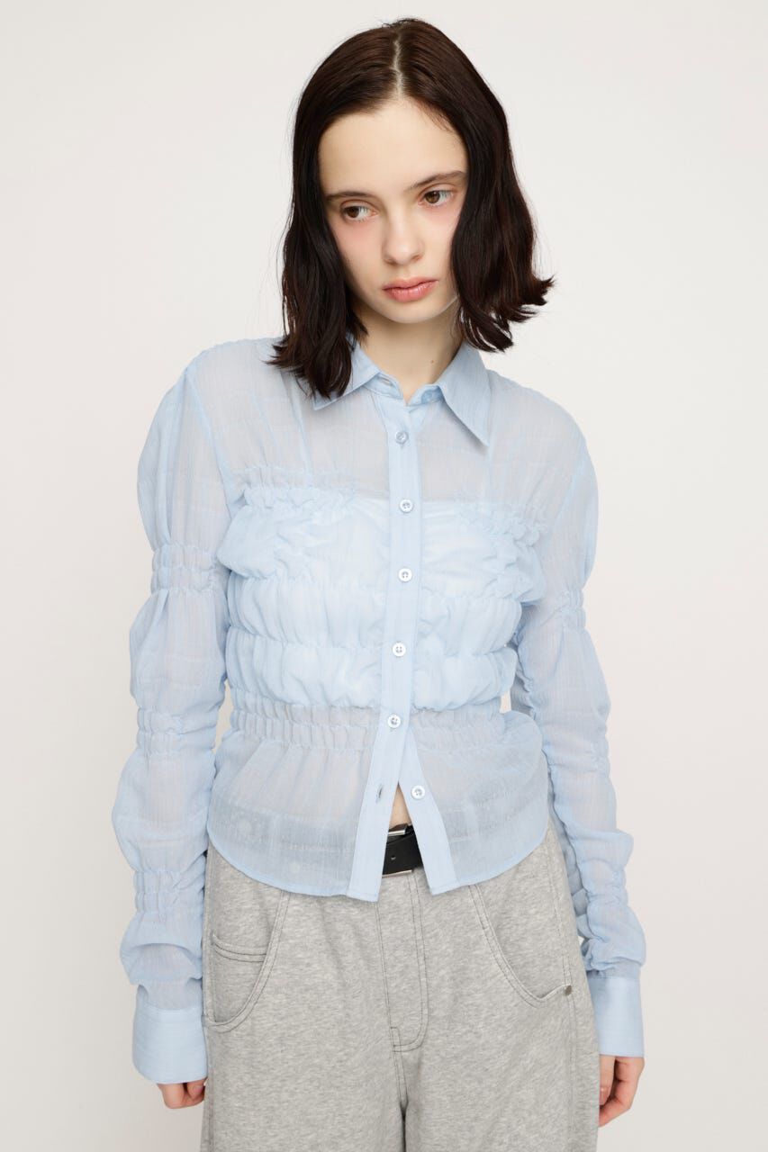 SLY「RANDOM SHIRRING トップス」|シャツ・ブラウス|