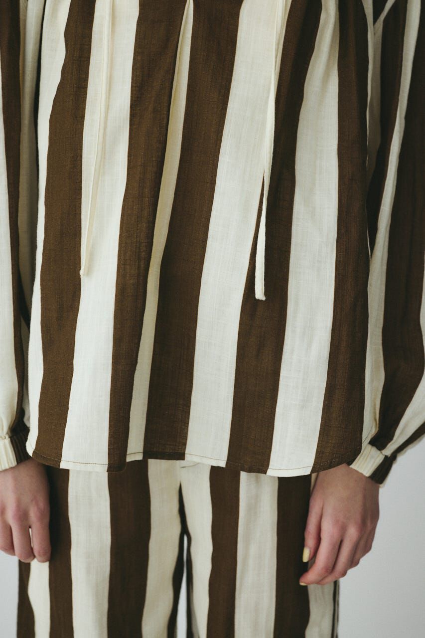 HeRIN.CYE「Stripe gauze  blouse」|シャツ・ブラウス|