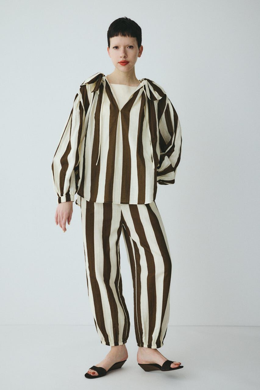 HeRIN.CYE「Stripe gauze  blouse」|シャツ・ブラウス|