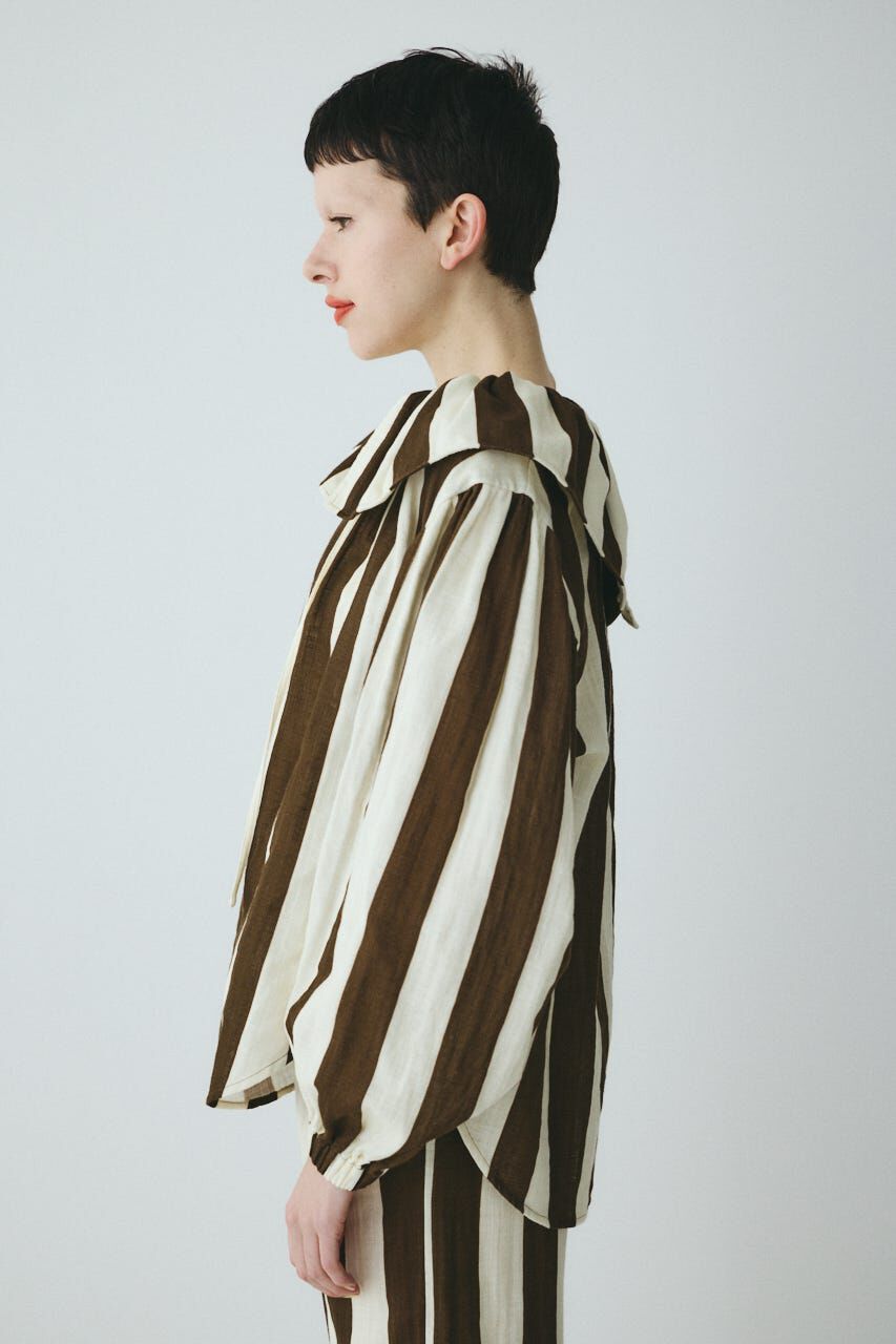 HeRIN.CYE「Stripe gauze  blouse」|シャツ・ブラウス|