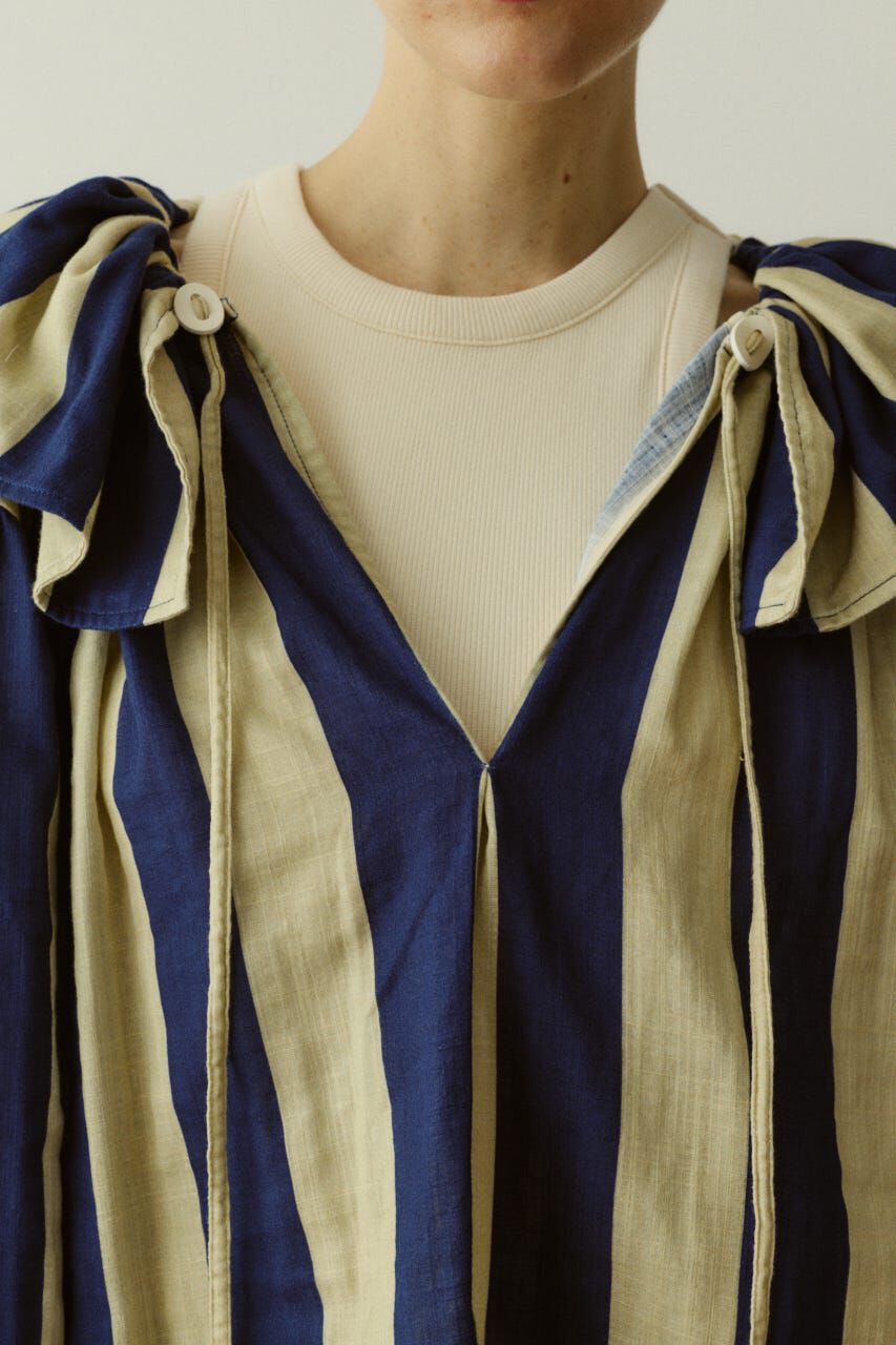 HeRIN.CYE「Stripe gauze  blouse」|シャツ・ブラウス|