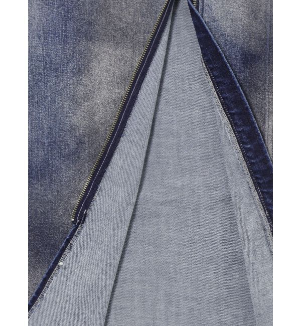 CALNAMUR「GLITTER DENIM ZIP TIGHT SKIRT/グリッターデニムジップタイトスカート」|スカート|