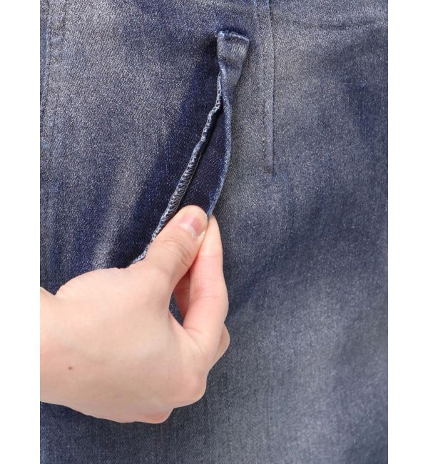 CALNAMUR「GLITTER DENIM ZIP TIGHT SKIRT/グリッターデニムジップタイトスカート」|スカート|