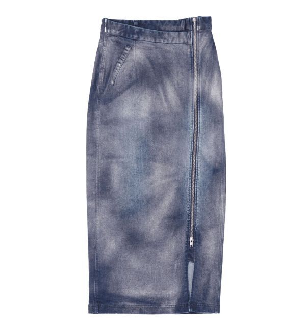 CALNAMUR「GLITTER DENIM ZIP TIGHT SKIRT/グリッターデニムジップタイトスカート」|スカート|