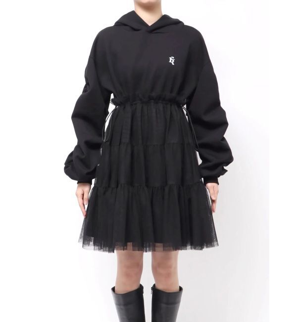 CALNAMUR「２ＷＡＹチュールオーバースウェットワンピース」|ワンピース|