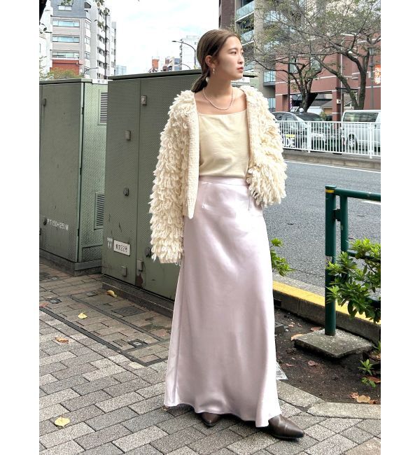 Ungrid「サテンフレアスカート」|スカート|