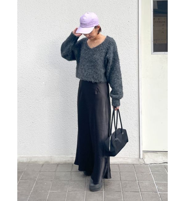 Ungrid「サテンフレアスカート」|スカート|