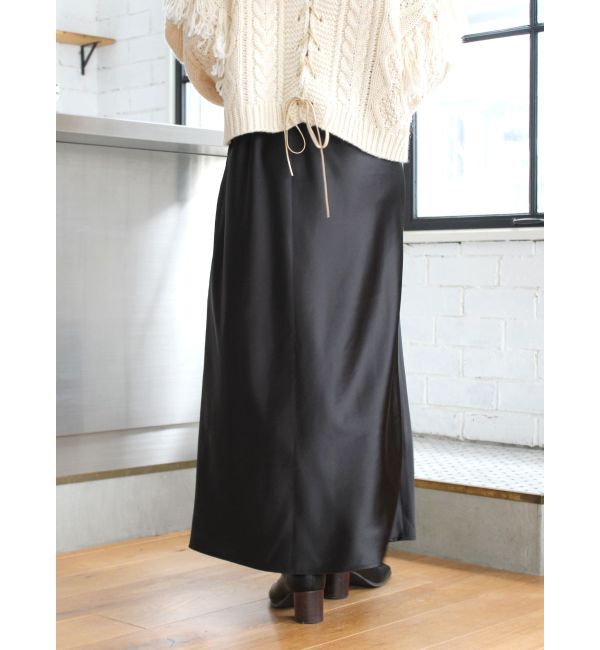 Ungrid「サテンフレアスカート」|スカート|