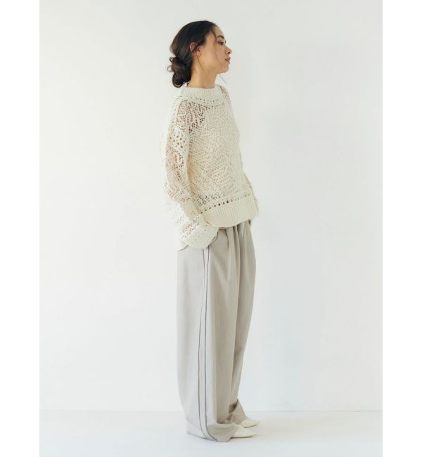 Ungrid「レーシー刺繍ルーズニット」|ニット・セーター|