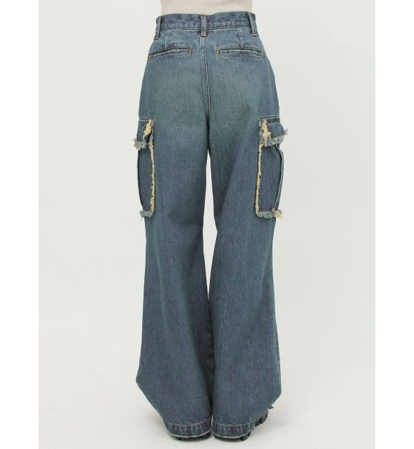 EVRIS「フリンジカーゴデニムパンツ」|デニム|