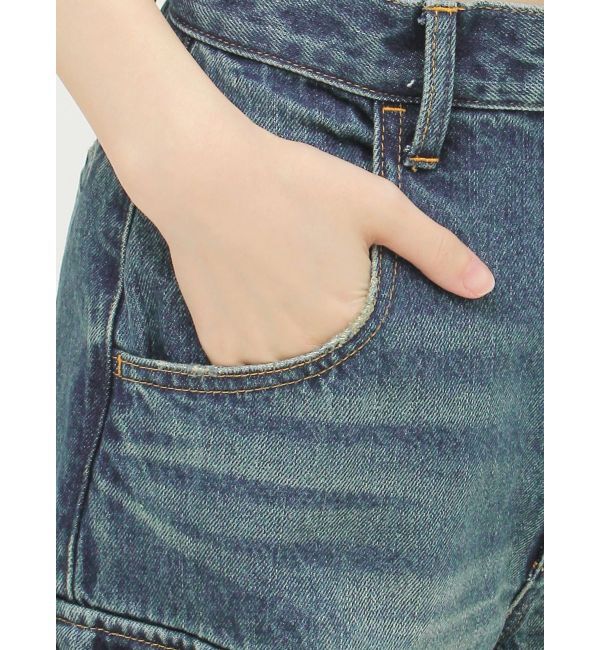 EVRIS「フリンジカーゴデニムパンツ」|デニム|