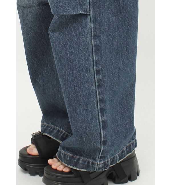 EVRIS「フリンジカーゴデニムパンツ」|デニム|