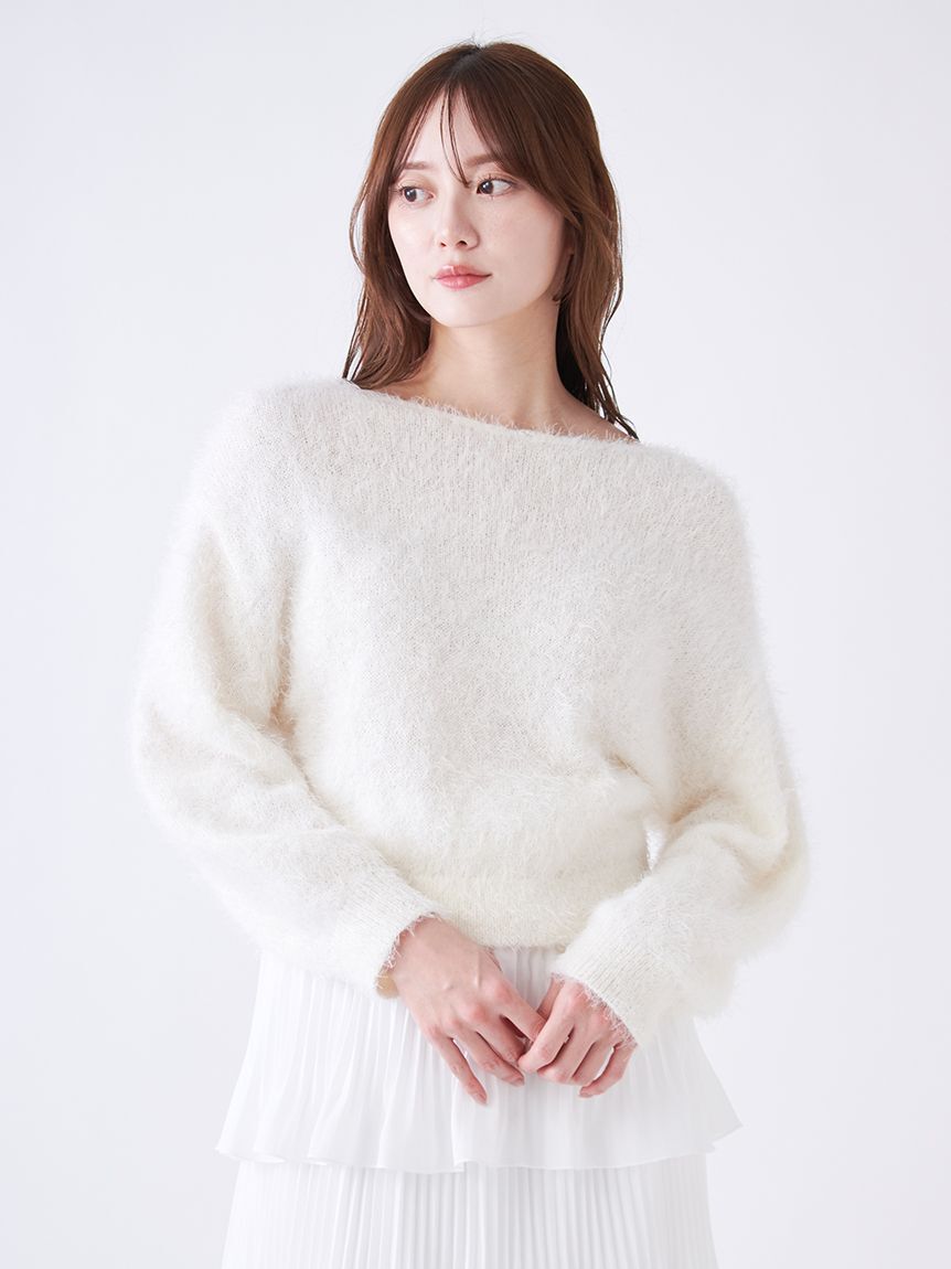 SNIDEL「ファーライクニットプルオーバー」|ニット・セーター|