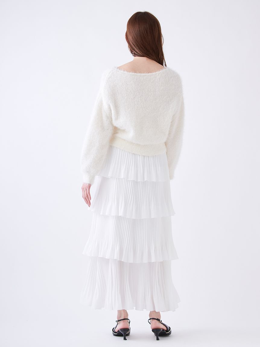 SNIDEL「ファーライクニットプルオーバー」|ニット・セーター|