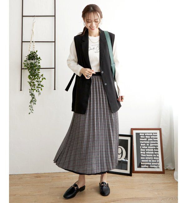 ikka「【2WAY】リバーシブルスウェード調スカート」|スカート|