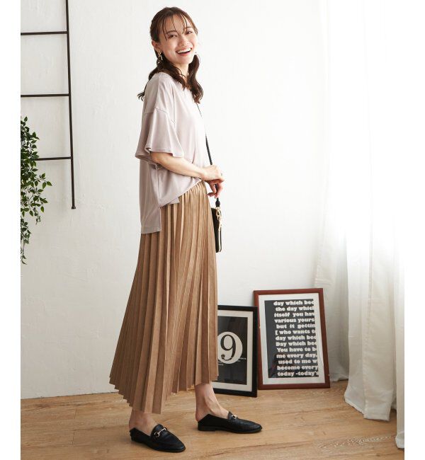 ikka「【2WAY】リバーシブルスウェード調スカート」|スカート|