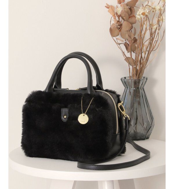 ikka「【雑誌InRed12月号掲載】エコファー2WAYミニショルダーバッグ」|その他|ブラック