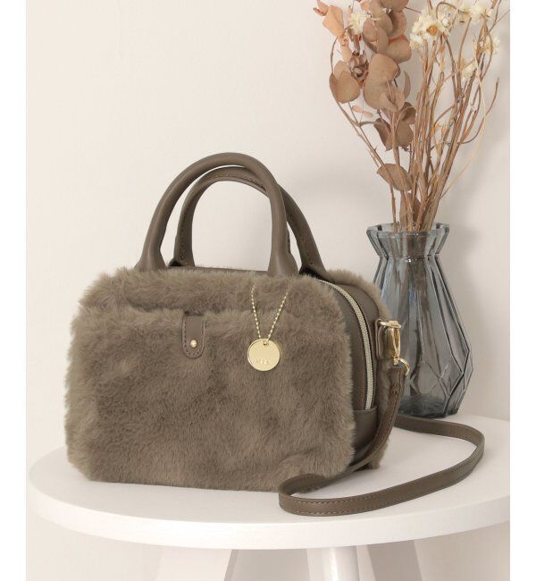 ikka「【雑誌InRed12月号掲載】エコファー2WAYミニショルダーバッグ」|その他|