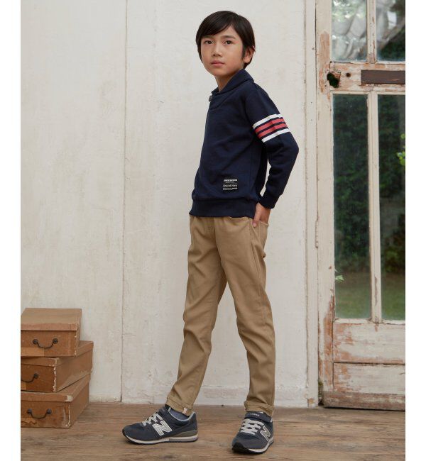 ikka kids「コンチョボタンショール襟トレーナー 2（120~160cm）」|Tシャツ・カットソー|