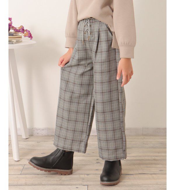 ikka kids「レースアップワイドパンツ（120~160cm）」|その他|